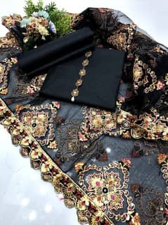 *LUXURY Heavy Indian Duppata 3pc Dresses*

 Shirt  & Trouser