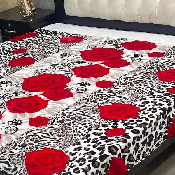 fleece printed single bed blanket 1