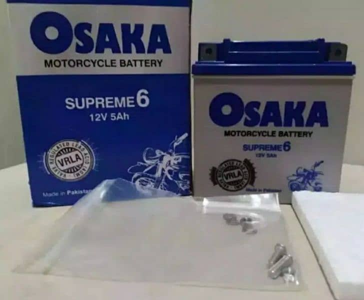 Osaka Supreme 10 And 6 Maintenance Free Dry Battery 12v 9Ah & 5Ah 4