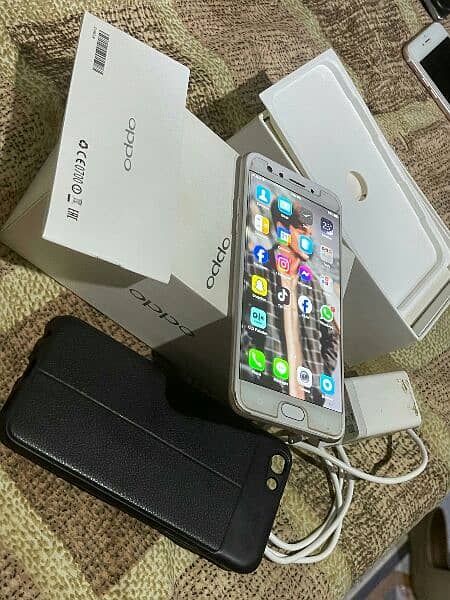 OPPO f3 with box 2