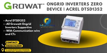 Growatt Ongrid Inverters Zero Device | Acrel DTSD1352 -All Growatt