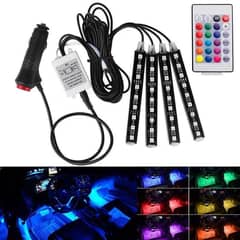 Car interior floor Led lights with remote control