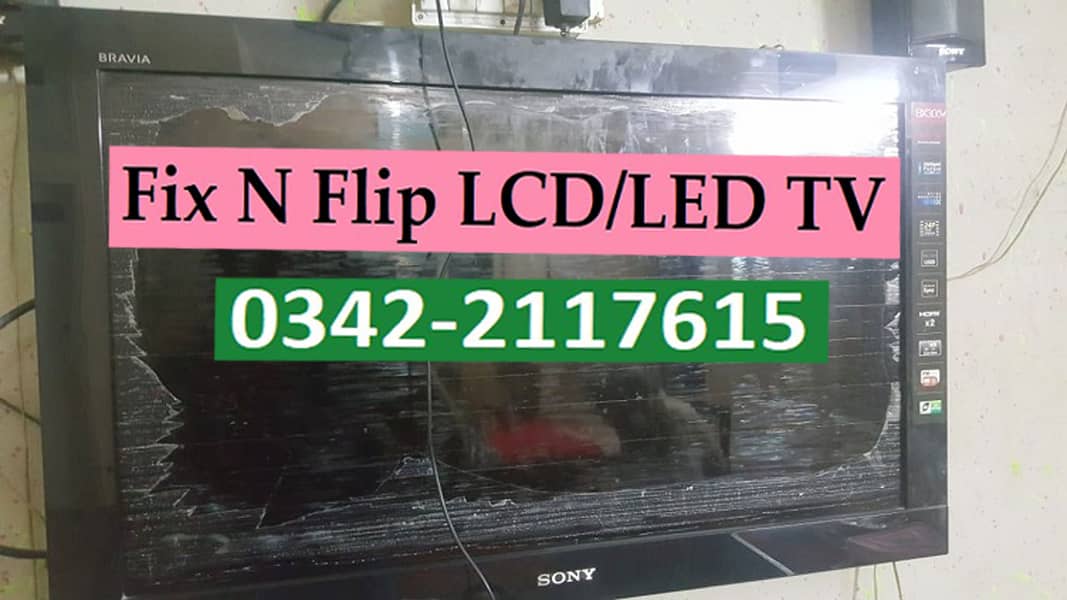 Repair Your LED & LCD TV In Lowest Cost, Half Screen Gone Call Us 5