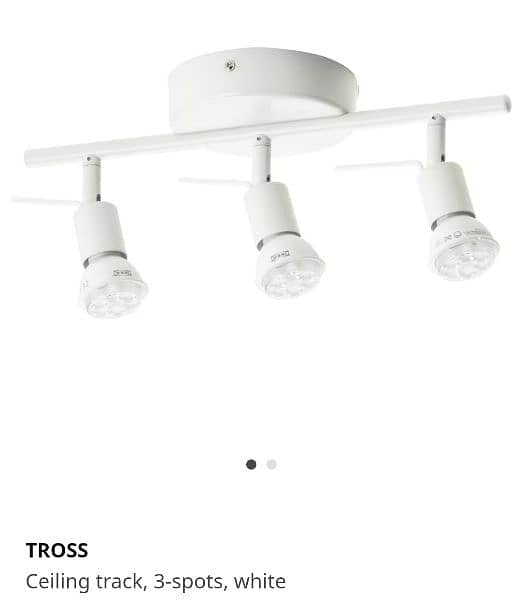 IKEA TROSS spotlight with SOLHETTA 3x bulb set 0