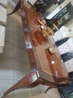 8 men brand new Wooden Glass polish table 0