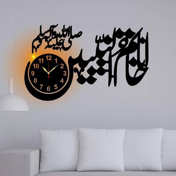 Wall clock with light 1