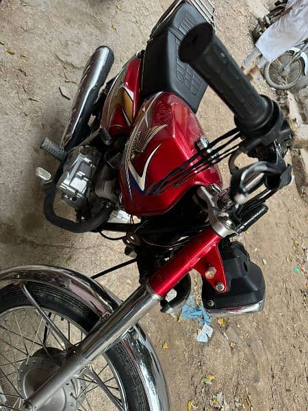 honda cg 125 red color karachi number 3