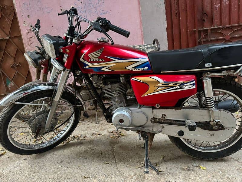 honda cg 125 red color karachi number 6