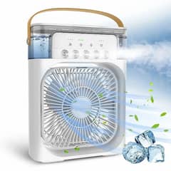 Mist portable USB Fan Ac humidifier with LED water lamp