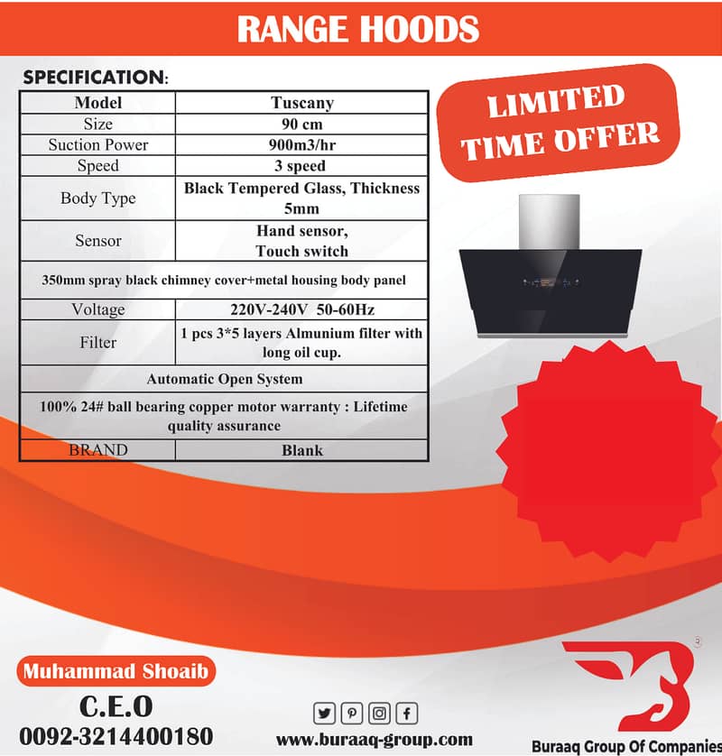 “Limited Time Offer” Kitchens Hoods,Kitchen Hobs,Electric Geysers 6