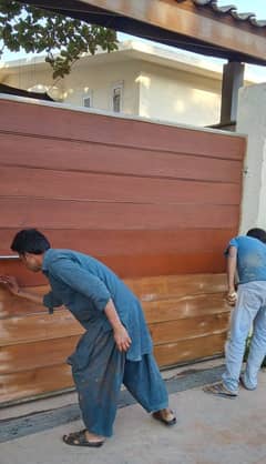 wood polish/ color polish /color/painter/ wood panal work in karachi 0