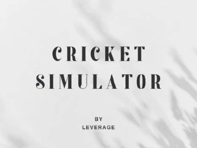 Cricket Simulator by Leverage 0