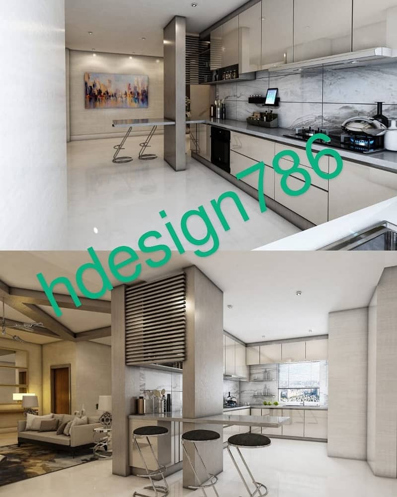 Deal All kind 2D, 3D Interior & Exterior design. 2