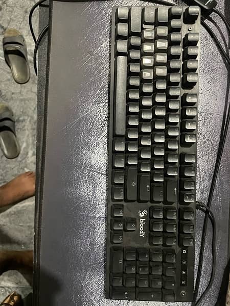 bloody keyboard and mouse new box open only 1