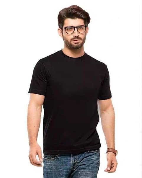 4 pcs men's cotton plain T-shirt 2