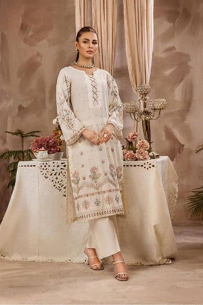 2 PCs embroidered Lawn Pret Suit 1