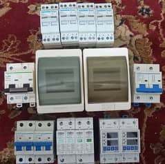 solar panels accessories and distribution board.