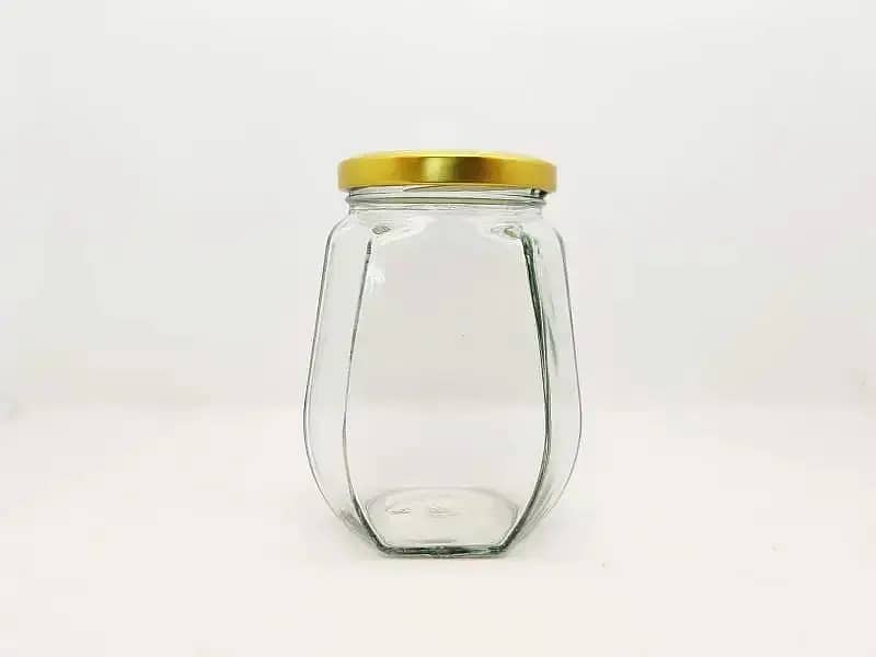 protein jar , Glass Bottles,Hexagon jar,Round jar,Square glass jar 11