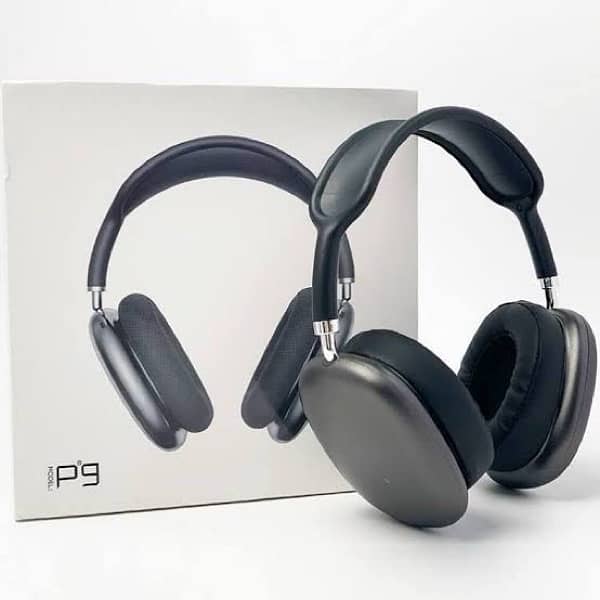 new p9 blutooth headphones box pack 2