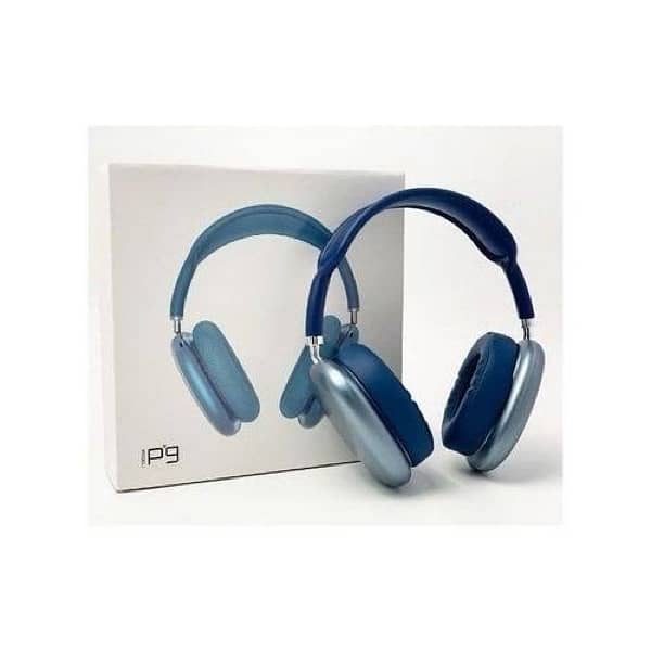 new p9 blutooth headphones box pack 4