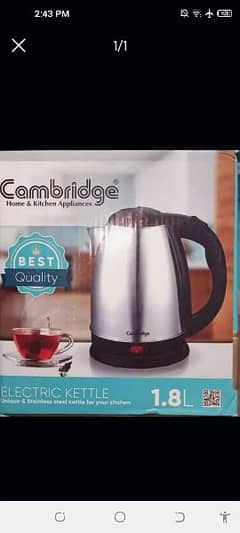 CAMBRIDGE ELECTRIC KETTLE SK9769 0