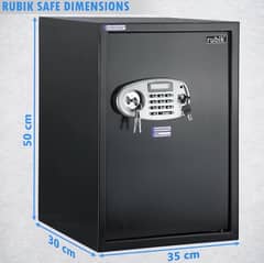 Safe Box, with Dual Security, (RB50ED, 50x35×30cm|Black 9/10 Condition