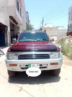 Toyota Surf SSRG 1992/14 Lahore number