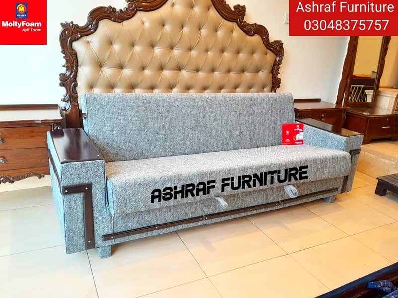 Double bed/Sofa cum bed/Double cumbed/Sofa/L Shape/Combed/Centre table 1