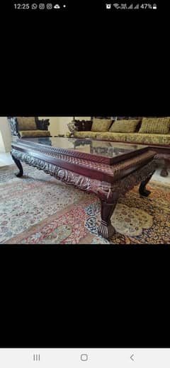 Rosewood sofa set handcarved 0