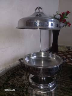 02 Stainless steel buffet serving Dish/ Chafing dish  Rs: 4500 Each