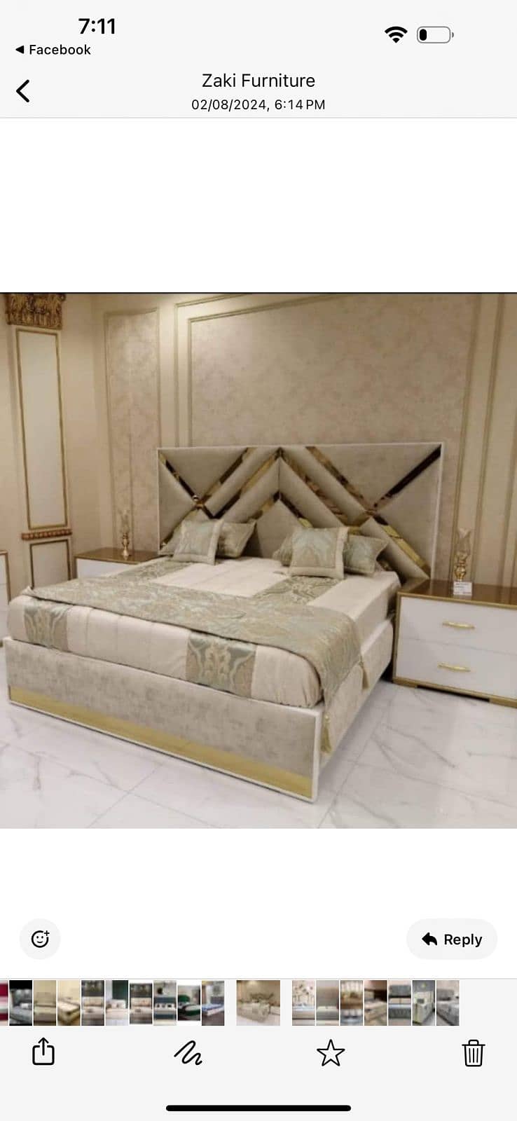 Bed set / king size bed / double bed / bed /poshish bed / brass bed 2