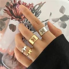 New Couple Rings Set - Pack of 4