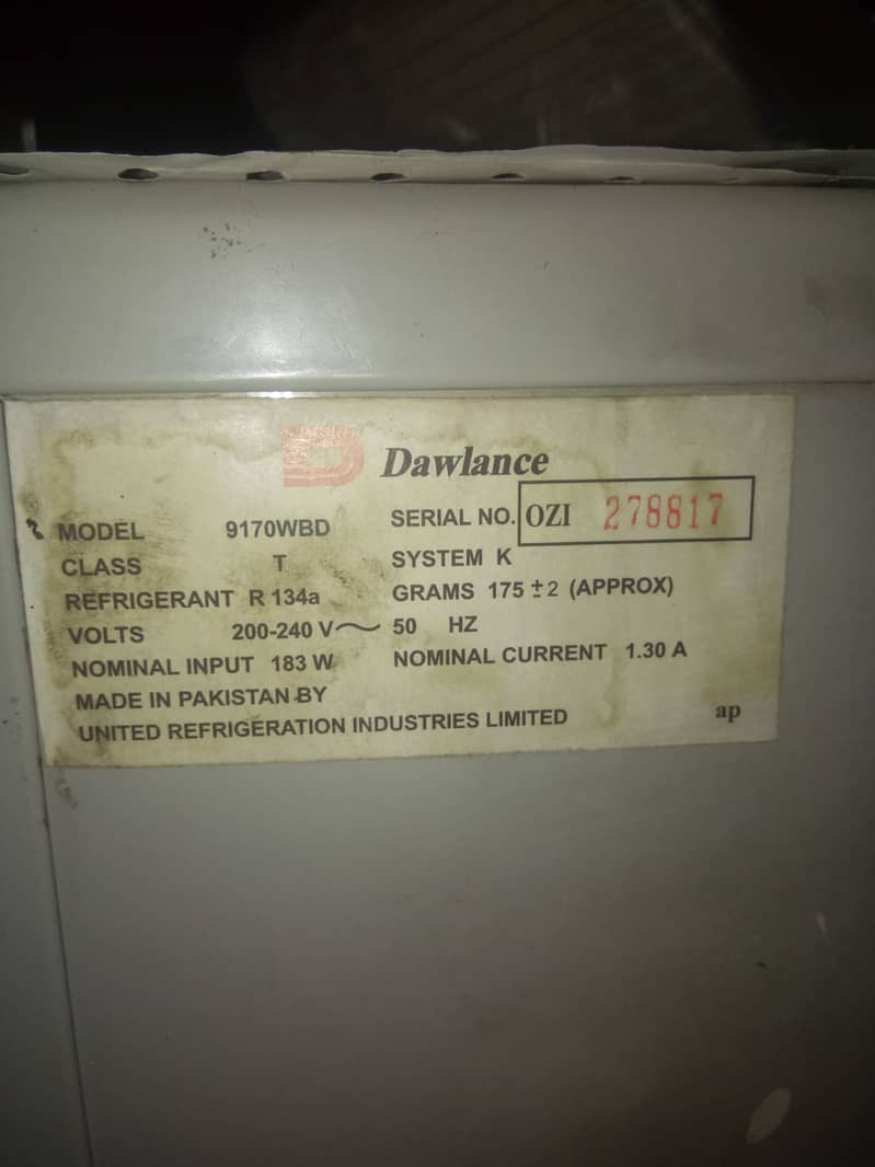 Dawlance 9170WBD Fridge Compressor NOT WORKING 5