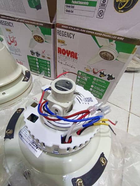 ROYAL FAN AC DC INVERTER CEILING FAN IN STOCK ONLY CALL 100%COPPER WIR 5