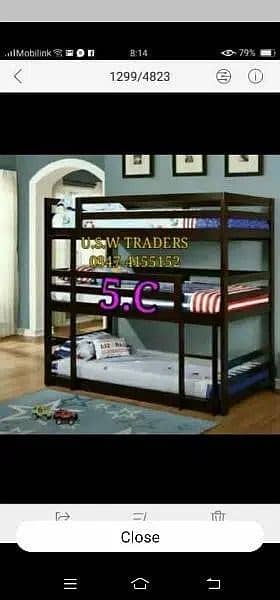 kids bunk beds , portable 9