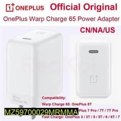 OnePlus 65W original charger All over Pakistan delivery