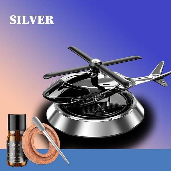 Car dashboard helicopter fragrance with refill 1