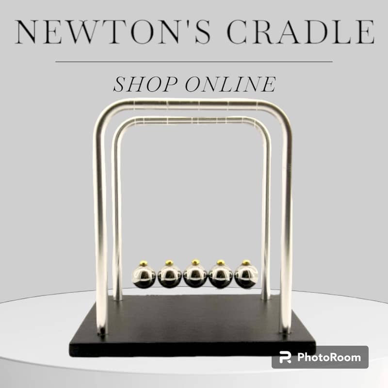 "Newton's Cradle Desk Toy – Perfect for Stress Relief & Office Decor!" 1