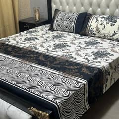 crystal cotton double bedsheet