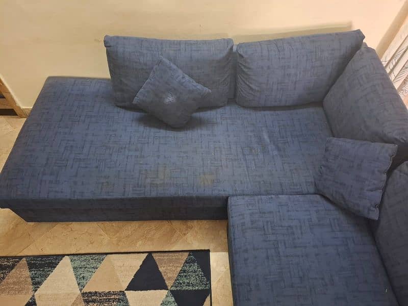 SOFA SET L SHAPED WITH 3 SEATER COUCH 0