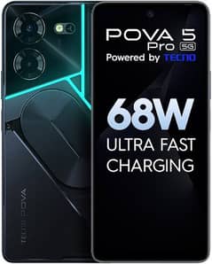 Tecno pova 5 pro 5G_"68 Watt" fast Charger_"Dimensity 6080" processer_