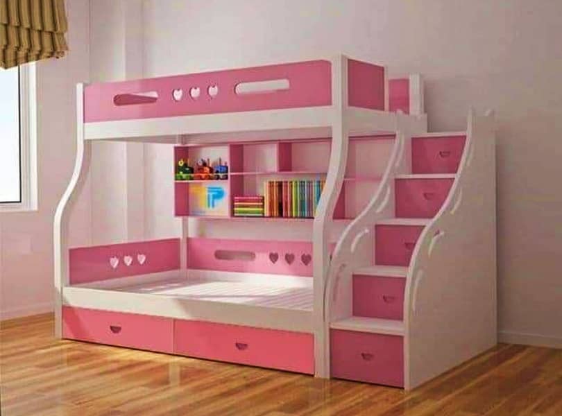 Bunk bed | Kid wooden bunker bed | kids bed | Double bed | Triple bed 15