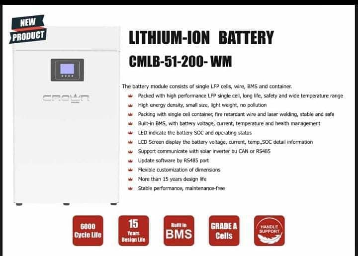 Crown lithium battery 2