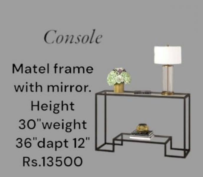 Wall. standing,lighting,console,cabnat with mirror. 4