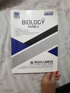 CIE IGCSE BIOLOGY PAPER 2 MCQS AND PAPER 4 THEORY FROM READ AND WRITE