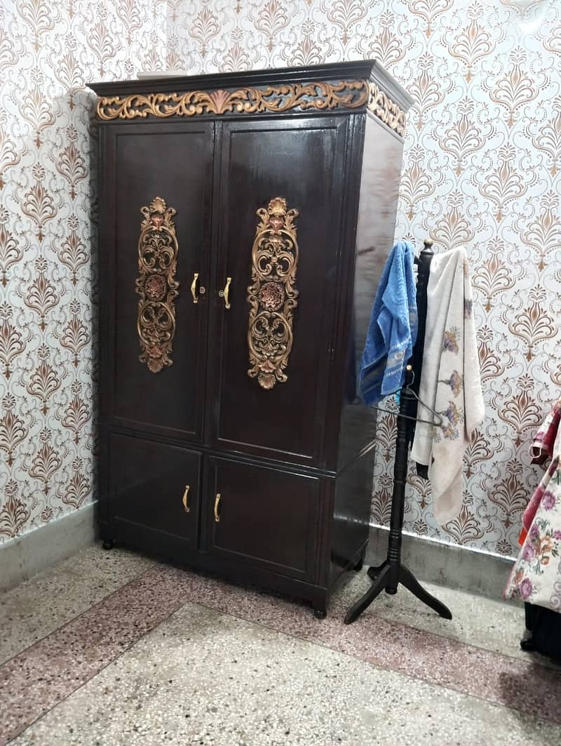 Elegant Antique Wooden Cupboard for Sale 0