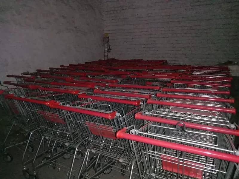 Shopping trolleys , Shopping baskets , display racks ,racks 5