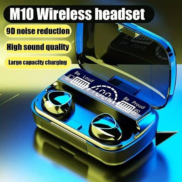 M10 wireless earbuds with powerbank 0