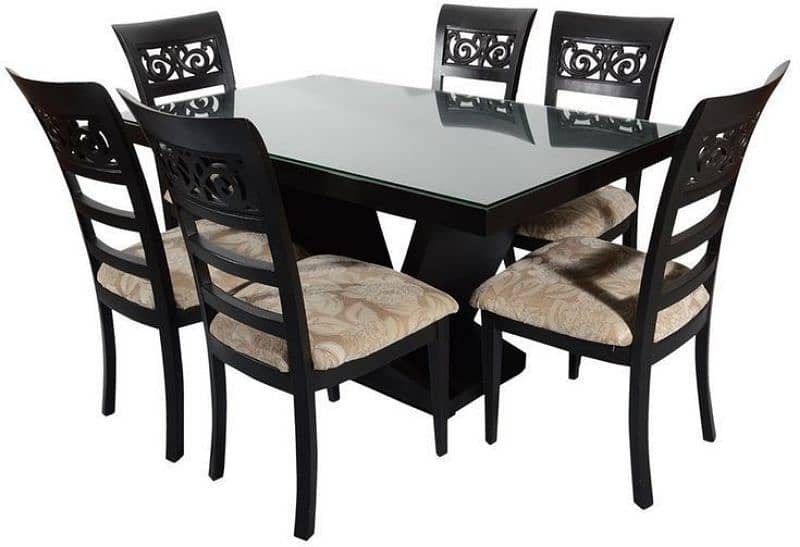 Dining Table / 6 seater dining table / dining table with dining chairs 6