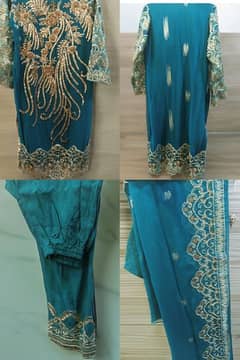 embroided shalwar qameez. 0